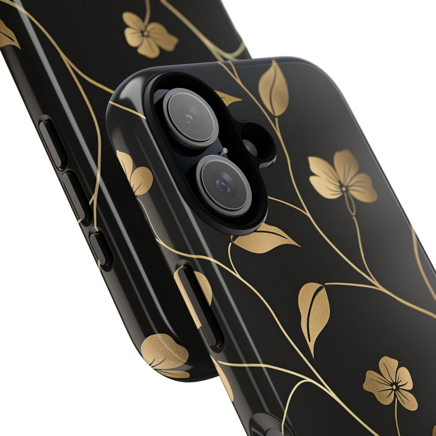 Golden Elegance – Tough Glossy iPhone Case
