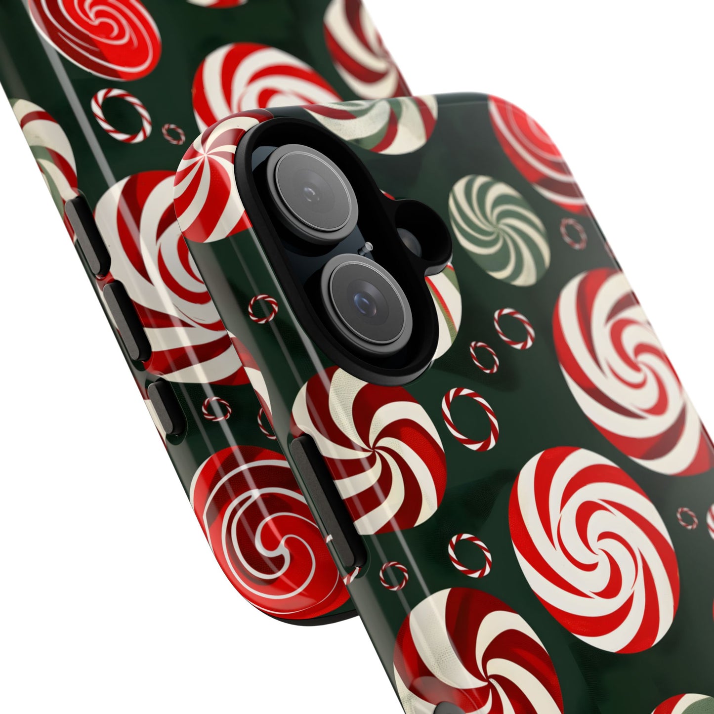 Peppermint Swirl Burst – Tough Glossy iPhone Case