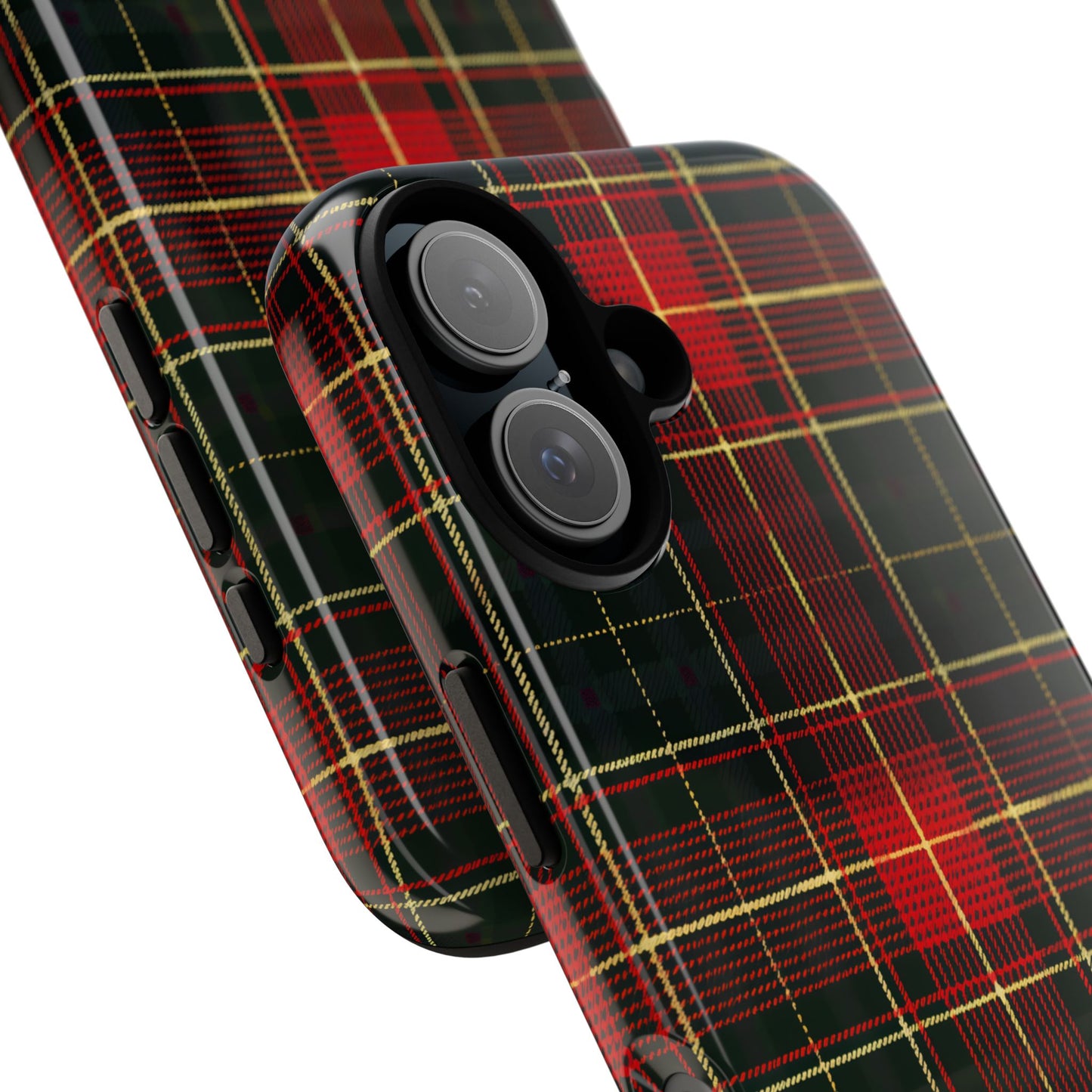 Classic Christmas Tartan – Tough Glossy iPhone Case