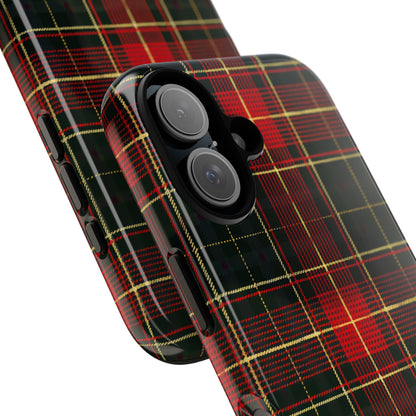 Classic Christmas Tartan – Tough Glossy iPhone Case
