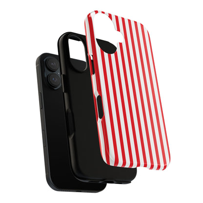 Candy Cane Stripes – Tough Glossy iPhone Case