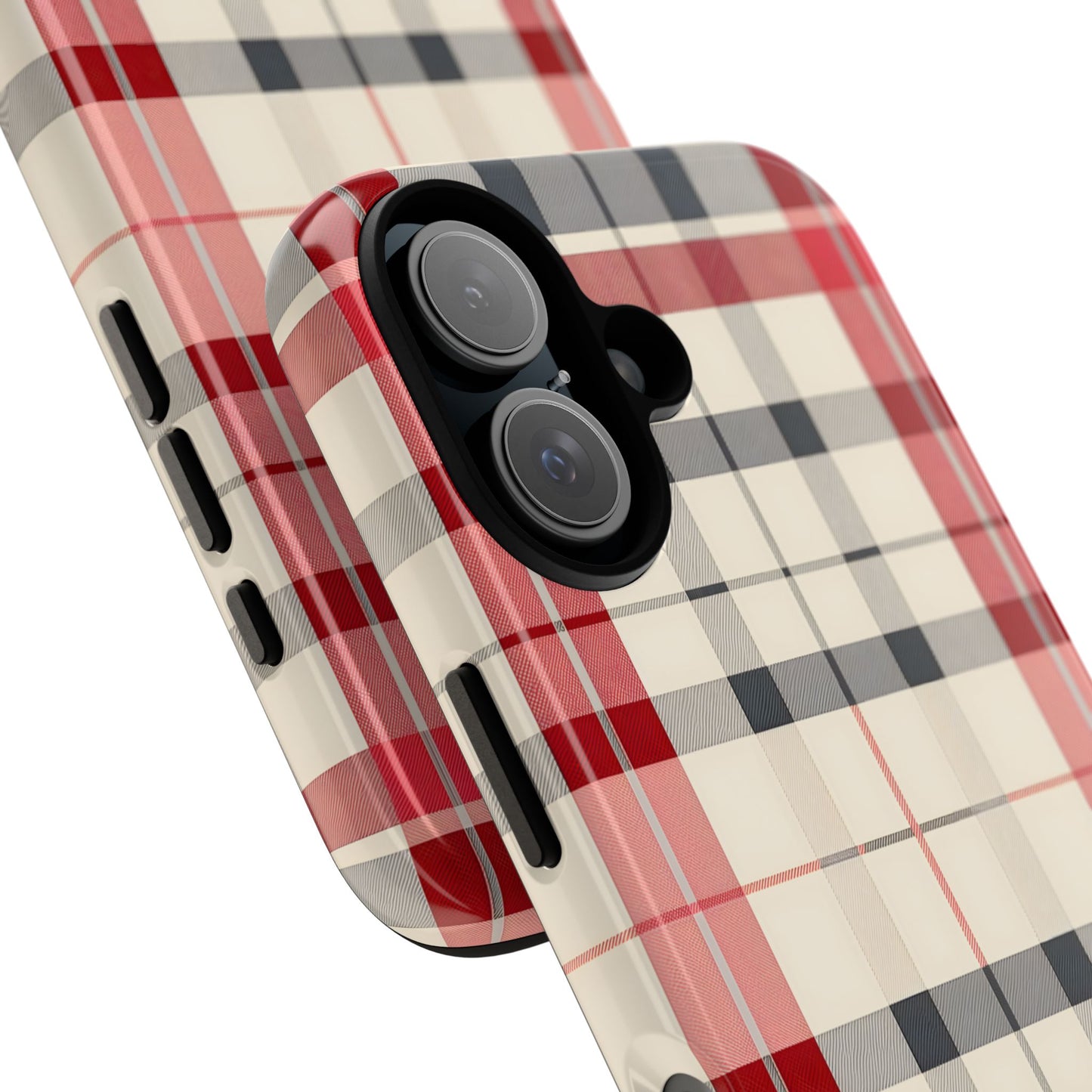 Winter Tartan Classic – Tough Glossy iPhone Case
