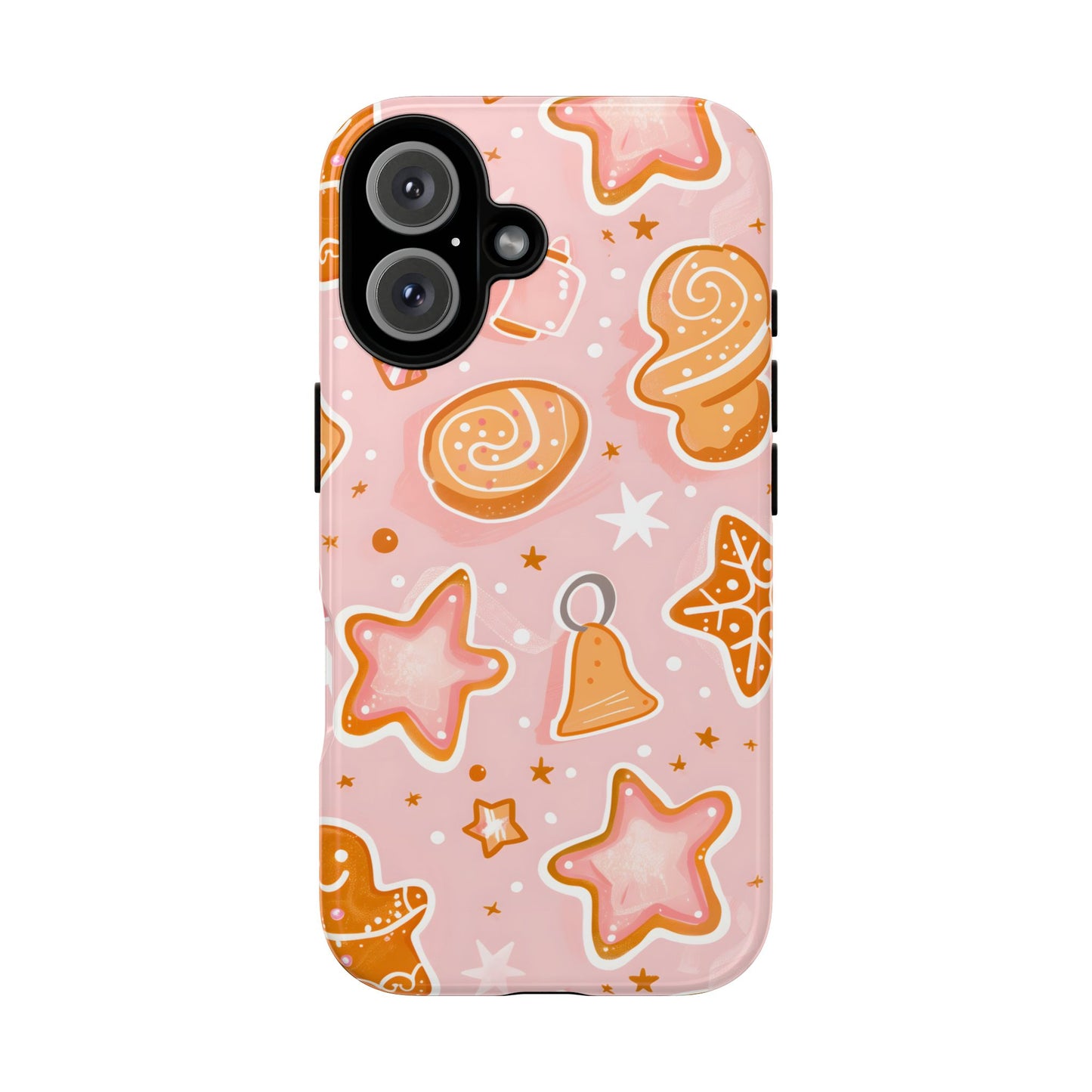 Gingerbread Sweet Stars – Tough Glossy iPhone Case