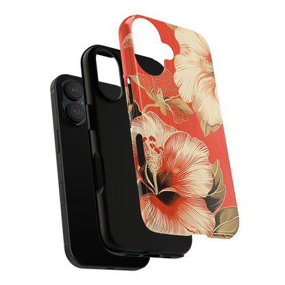Golden Hibiscus – Tough Glossy iPhone Case