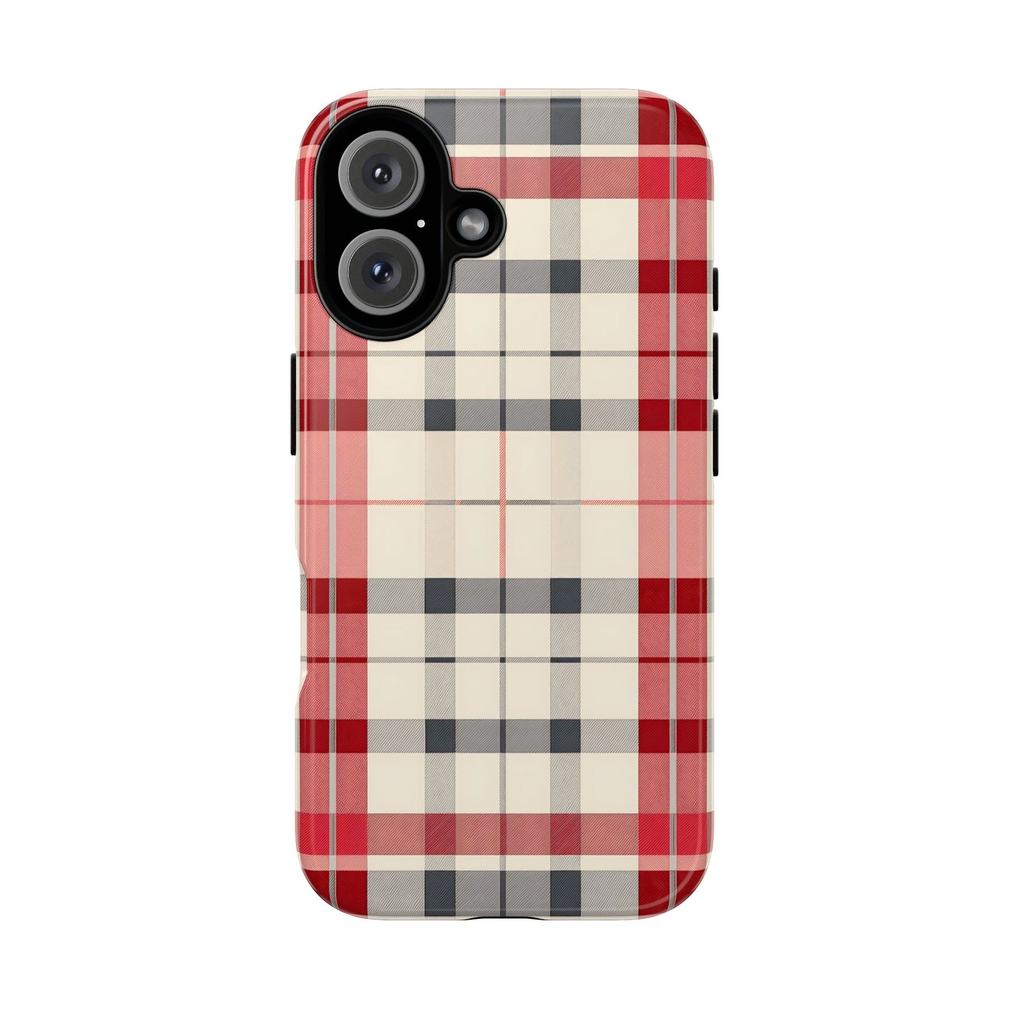 Winter Tartan Classic – Tough Glossy iPhone Case