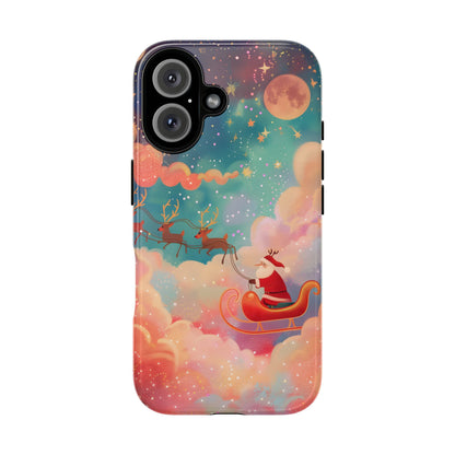 Starlit Santa Sky – Tough Glossy iPhone Case