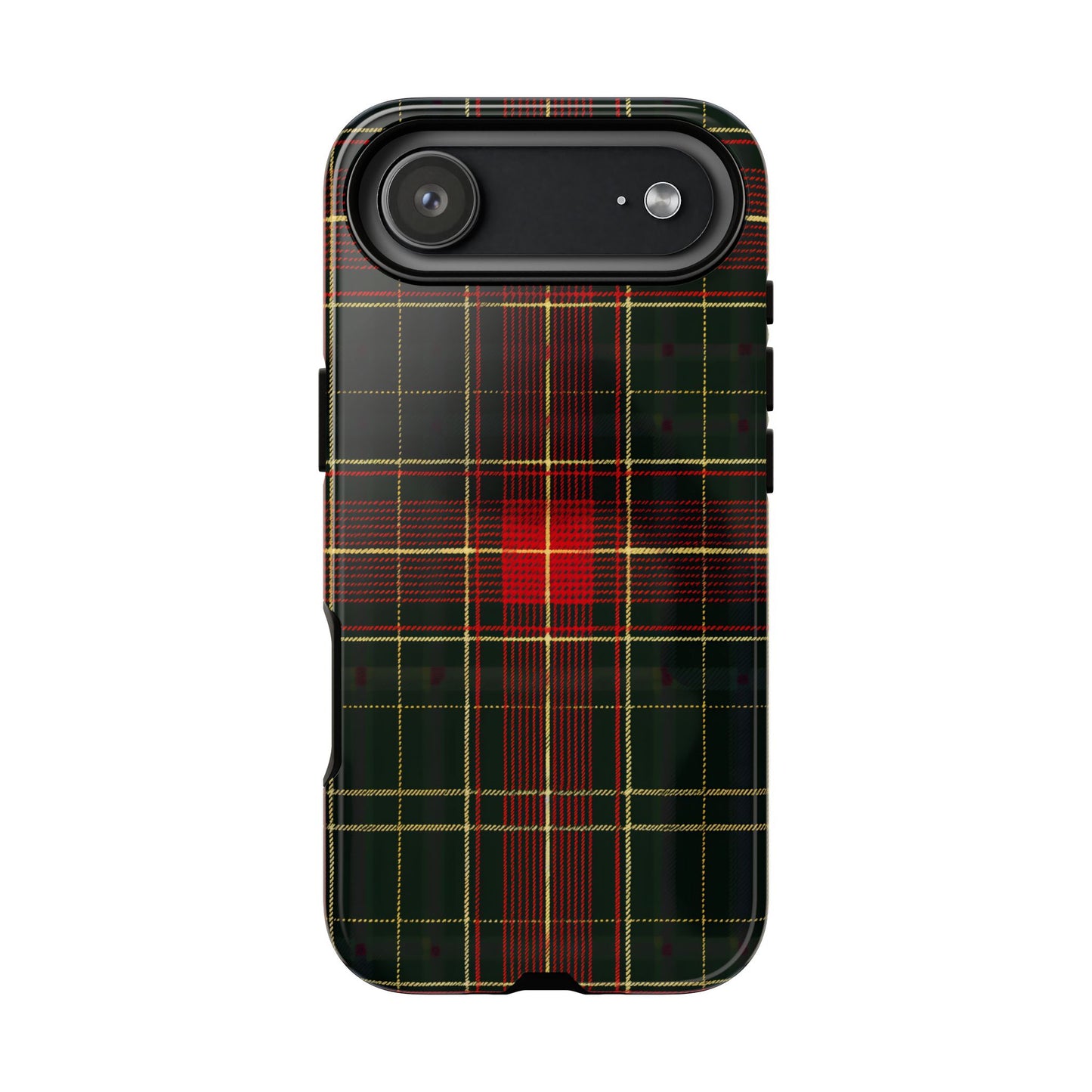 Classic Christmas Tartan – Tough Glossy iPhone Case