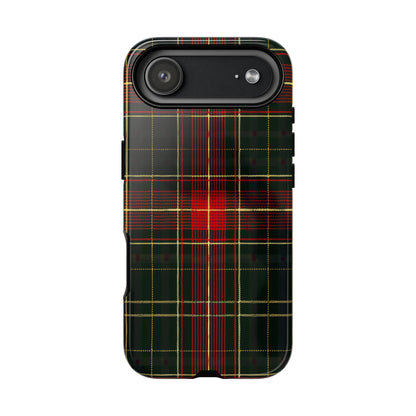Classic Christmas Tartan – Tough Glossy iPhone Case