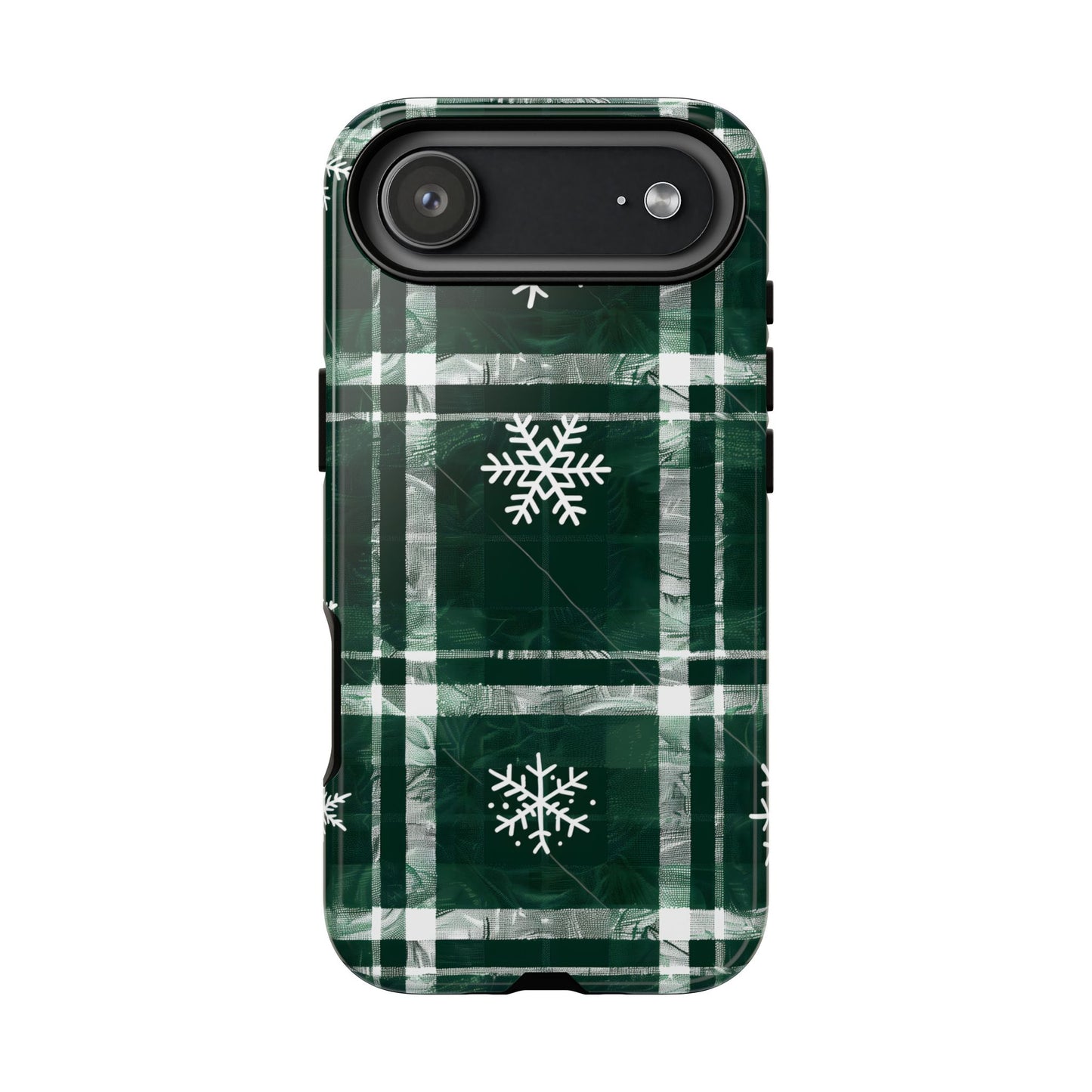 Frosted Tartan – Tough Glossy iPhone Case