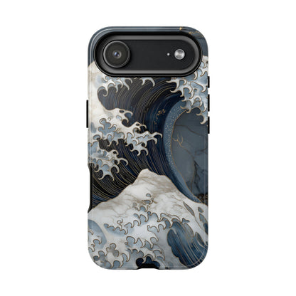 Golden Wave – Tough Glossy iPhone Case