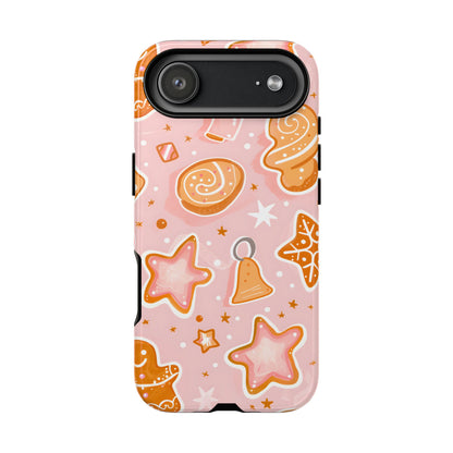 Gingerbread Sweet Stars – Tough Glossy iPhone Case