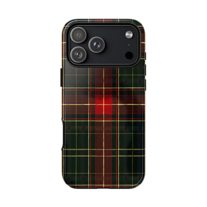 Classic Christmas Tartan – Tough Glossy iPhone Case