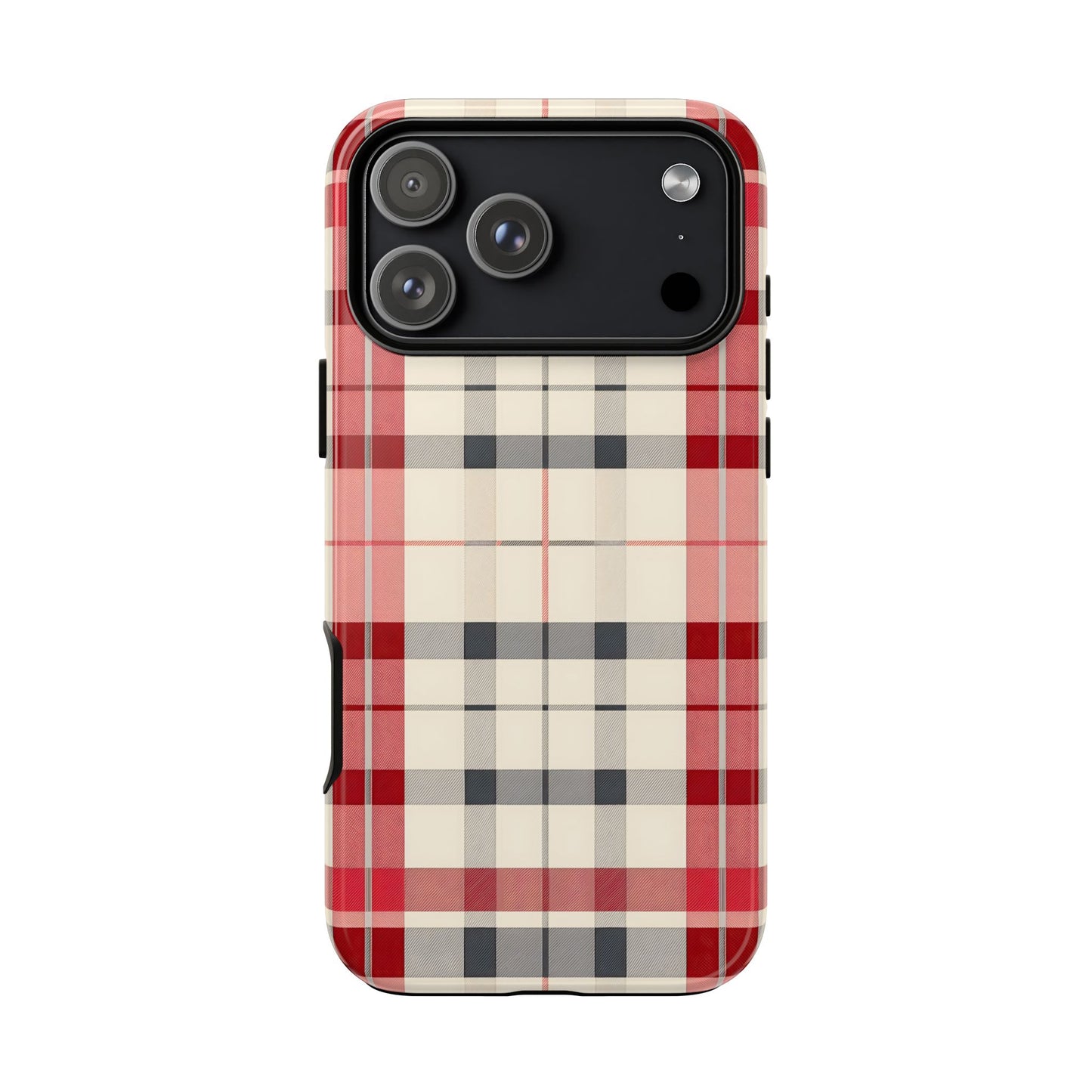 Winter Tartan Classic – Tough Glossy iPhone Case