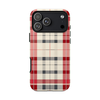 Winter Tartan Classic – Tough Glossy iPhone Case