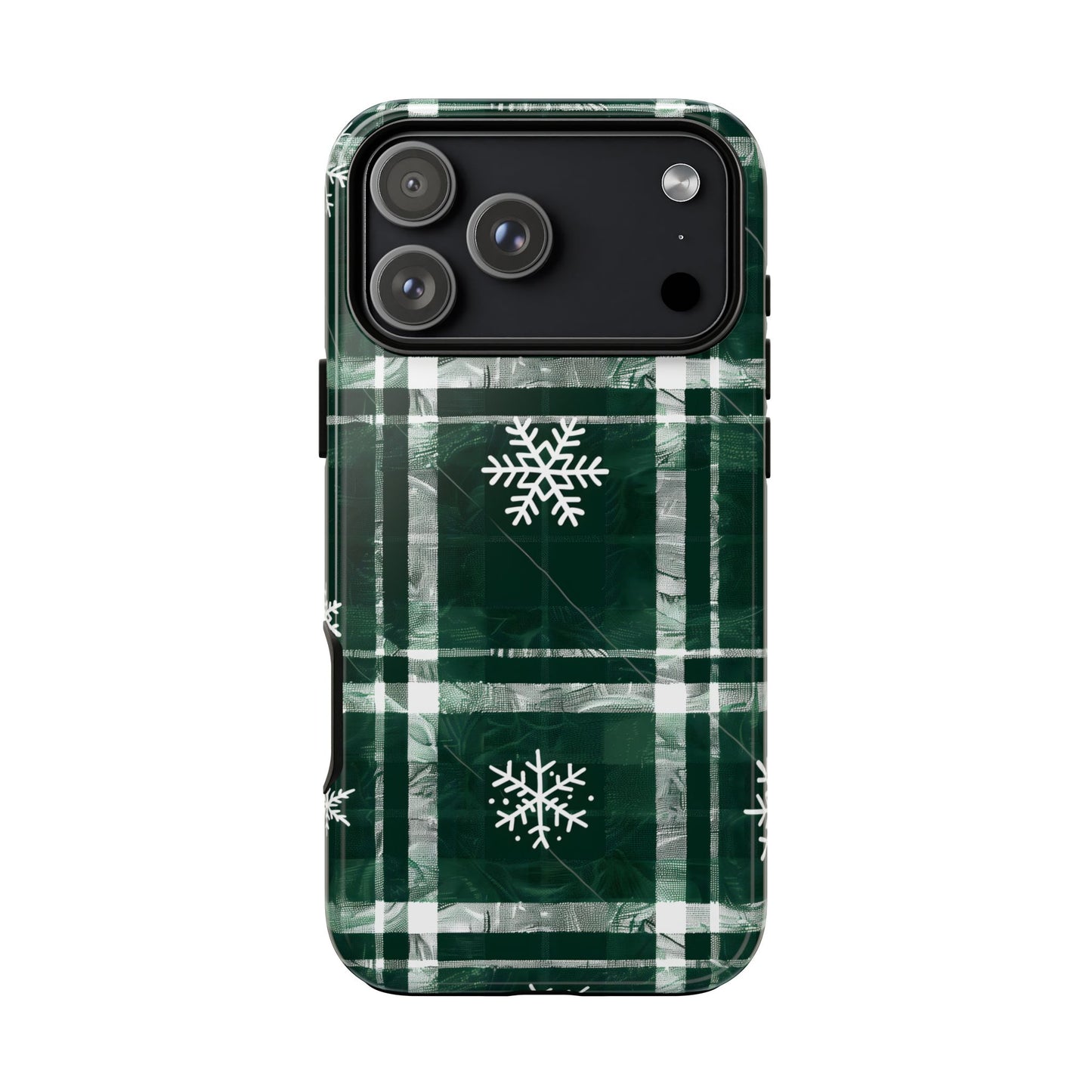 Frosted Tartan – Tough Glossy iPhone Case