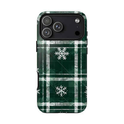 Frosted Tartan – Tough Glossy iPhone Case