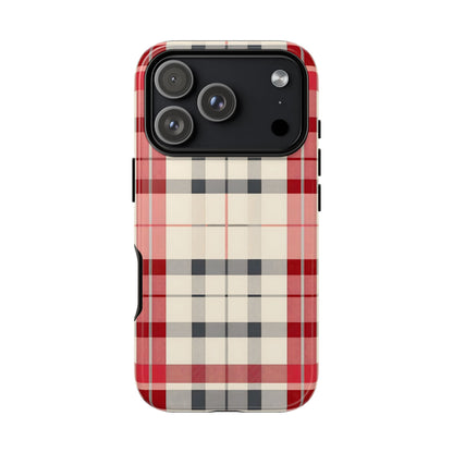 Winter Tartan Classic – Tough Glossy iPhone Case