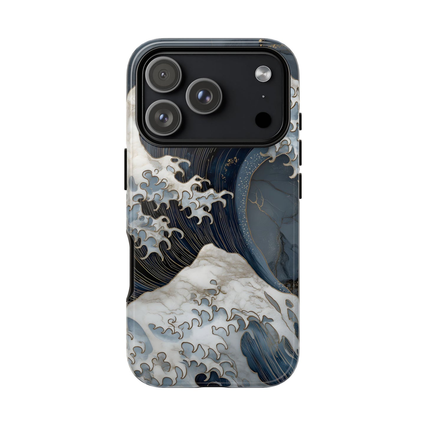 Golden Wave – Tough Glossy iPhone Case