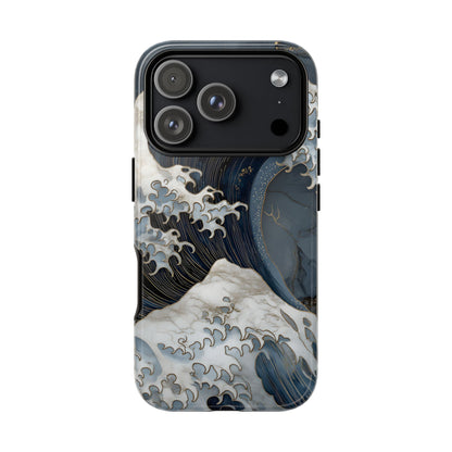 Golden Wave – Tough Glossy iPhone Case