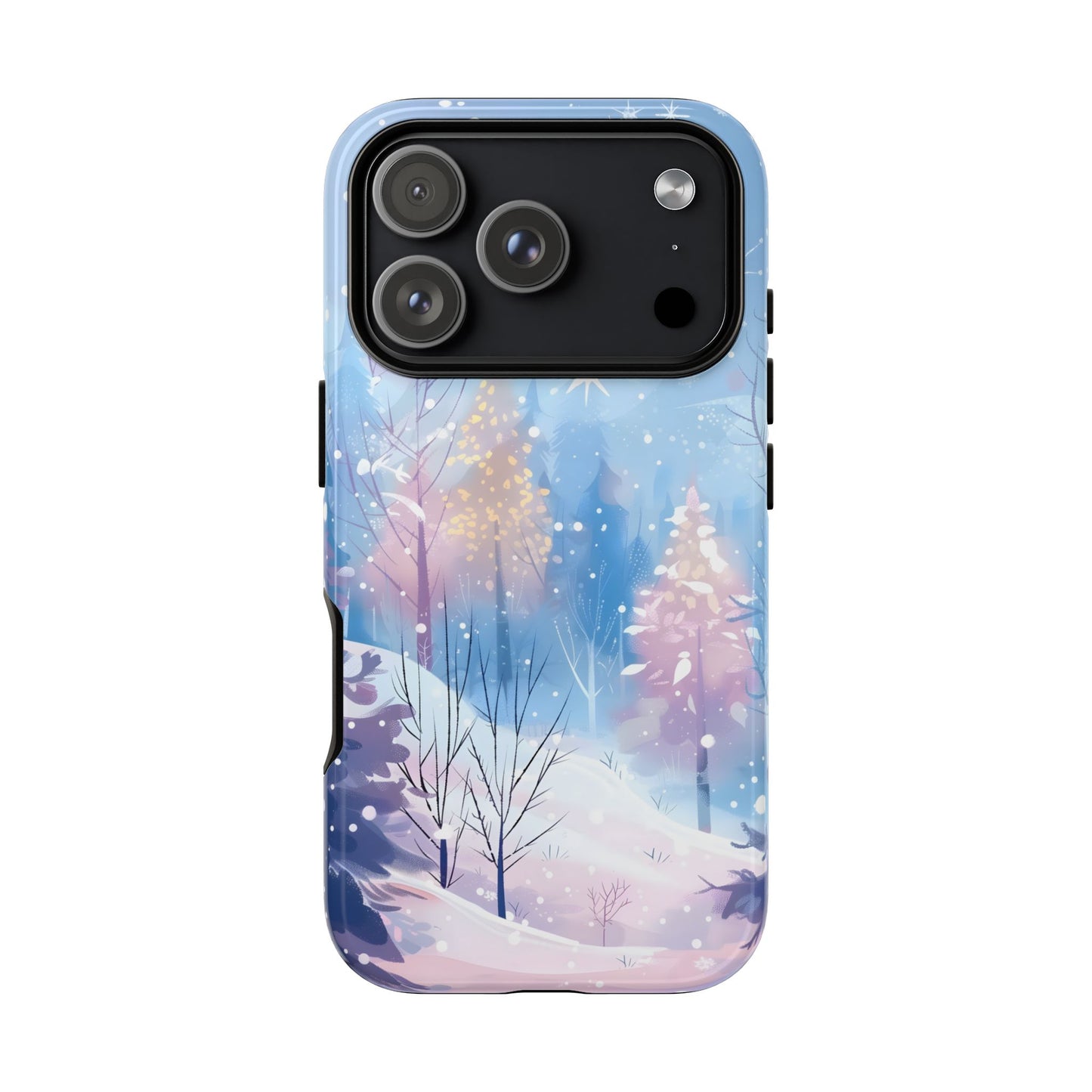 Frosted Winter Forest – Tough Glossy iPhone Case