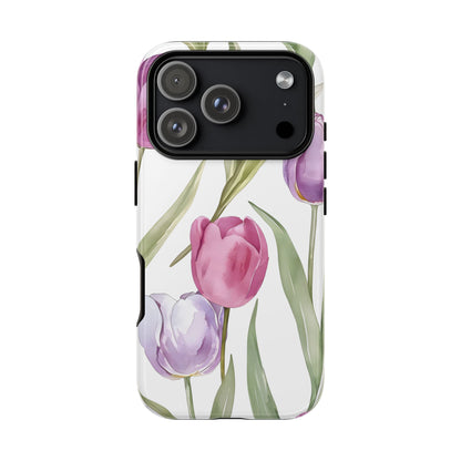Tulip Serenade – Tough Glossy iPhone Case