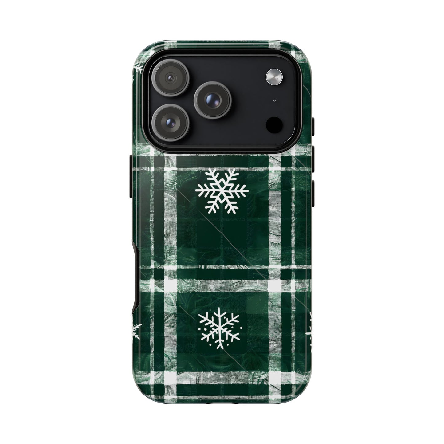 Frosted Tartan – Tough Glossy iPhone Case