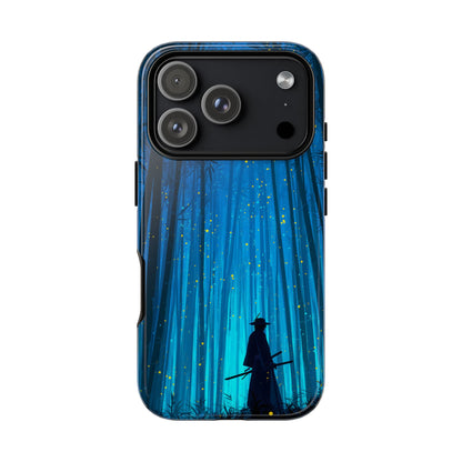Shadowed Bamboo Sentinel – Tough Glossy iPhone Case
