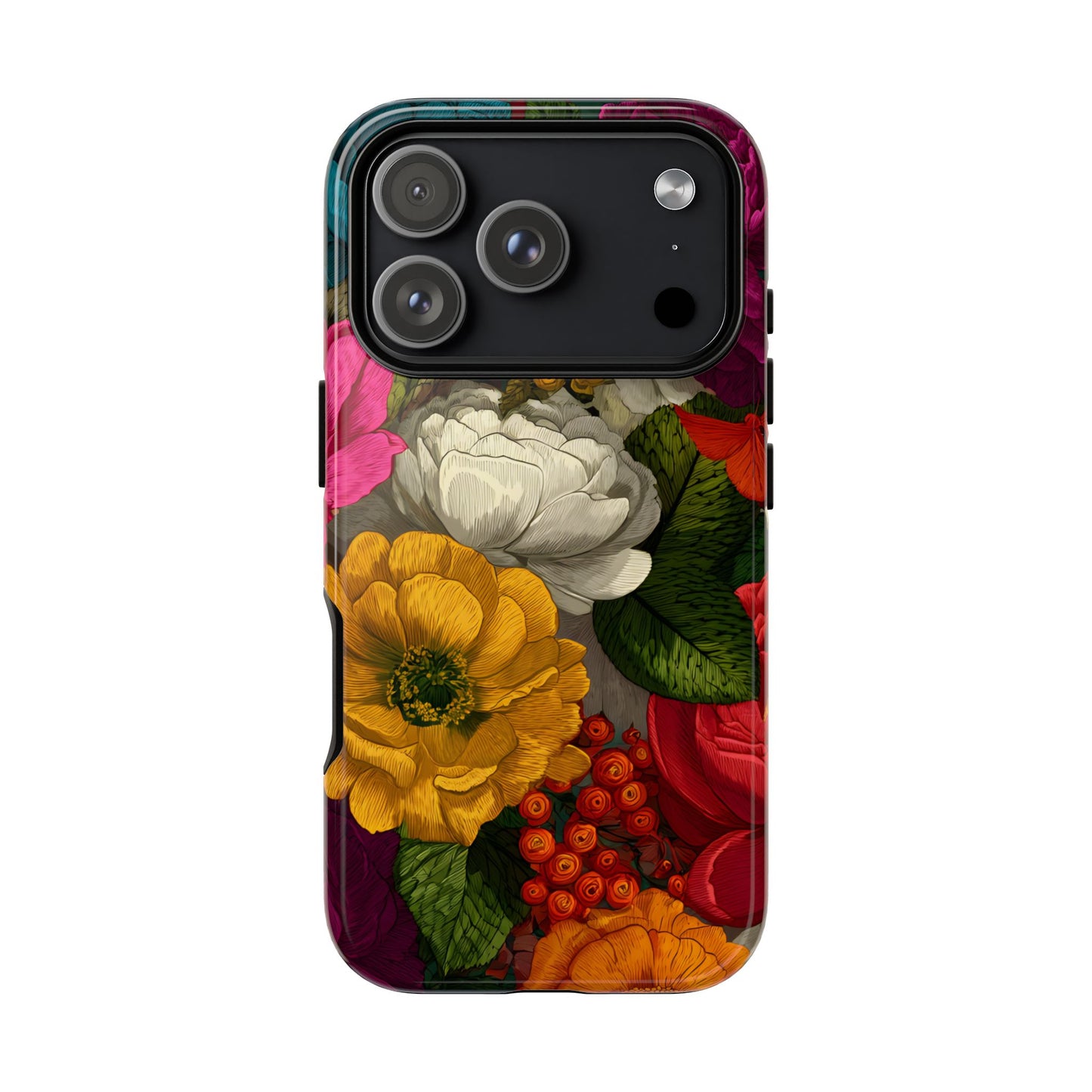 Midnight Bloom – Tough Glossy iPhone Case