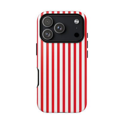 Candy Cane Stripes – Tough Glossy iPhone Case