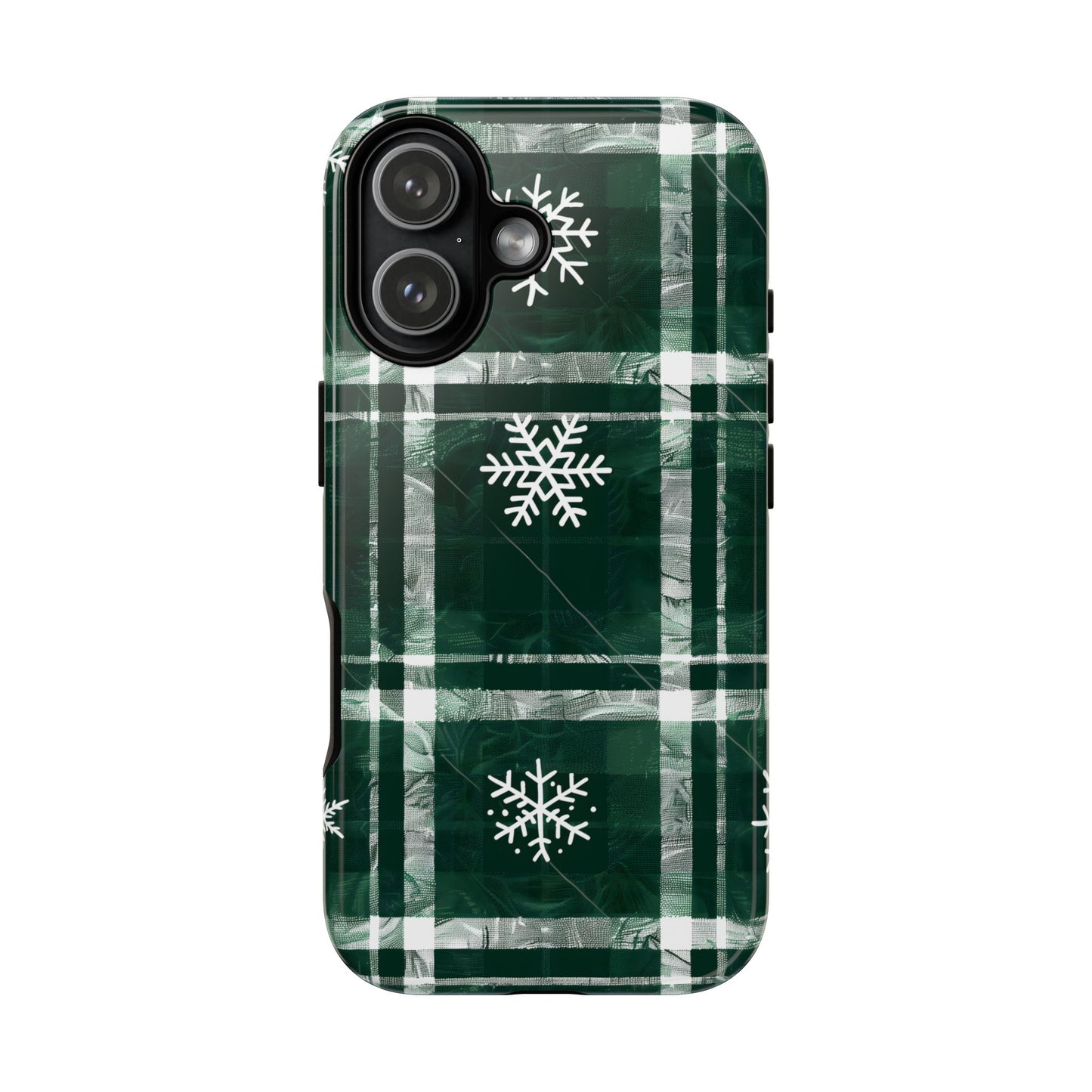 Frosted Tartan – Tough Glossy iPhone Case