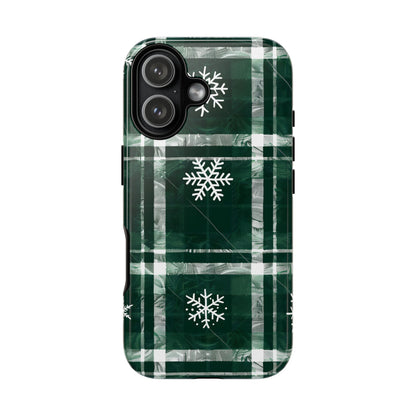 Frosted Tartan – Tough Glossy iPhone Case