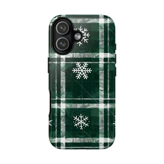 Frosted Tartan – Tough Glossy iPhone Case