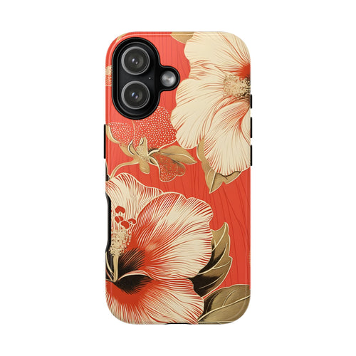 Golden Hibiscus – Tough Glossy iPhone Case
