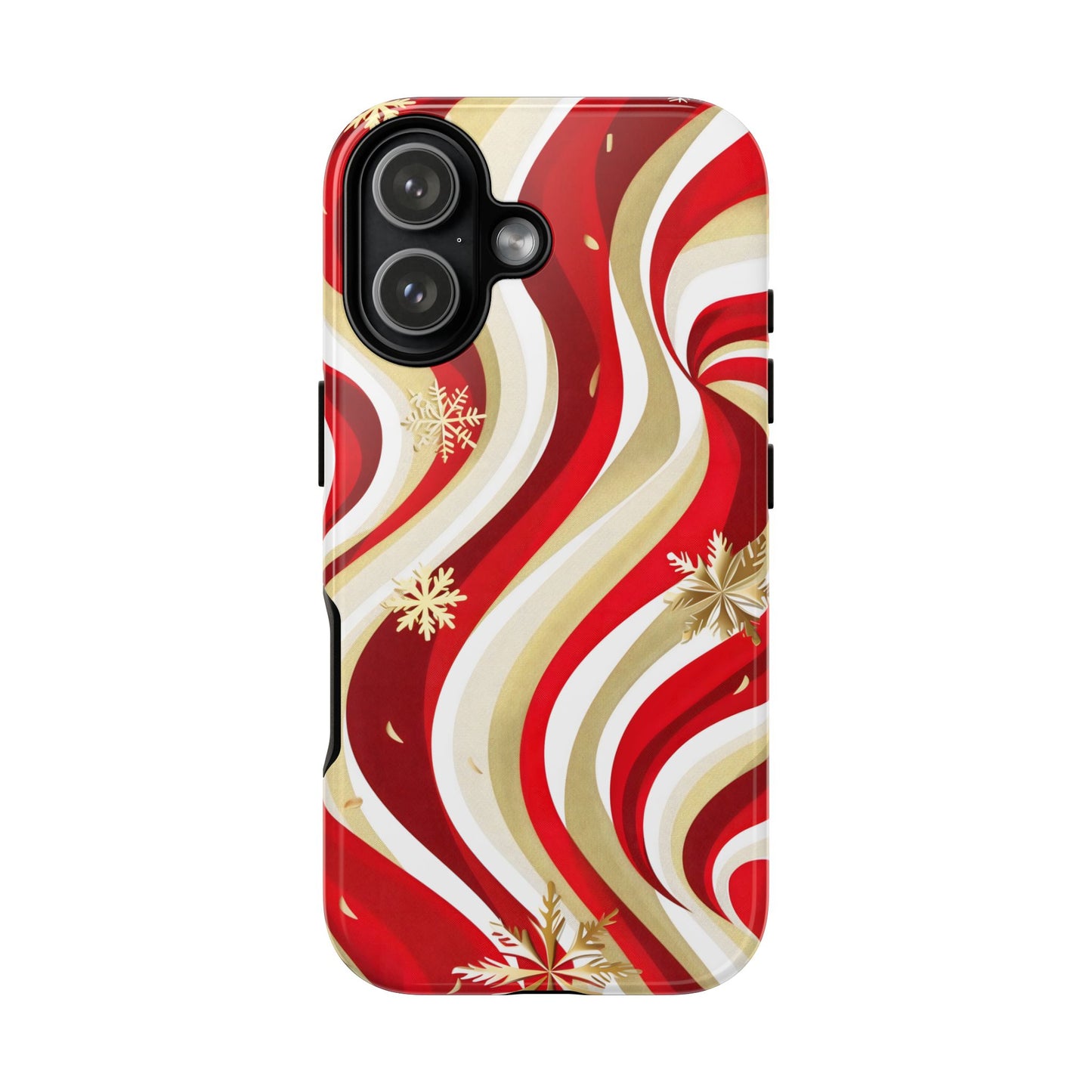 Peppermint Waves – Tough Glossy iPhone Case