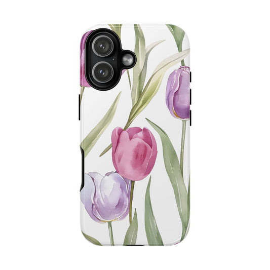 Tulip Serenade – Tough Glossy iPhone Case