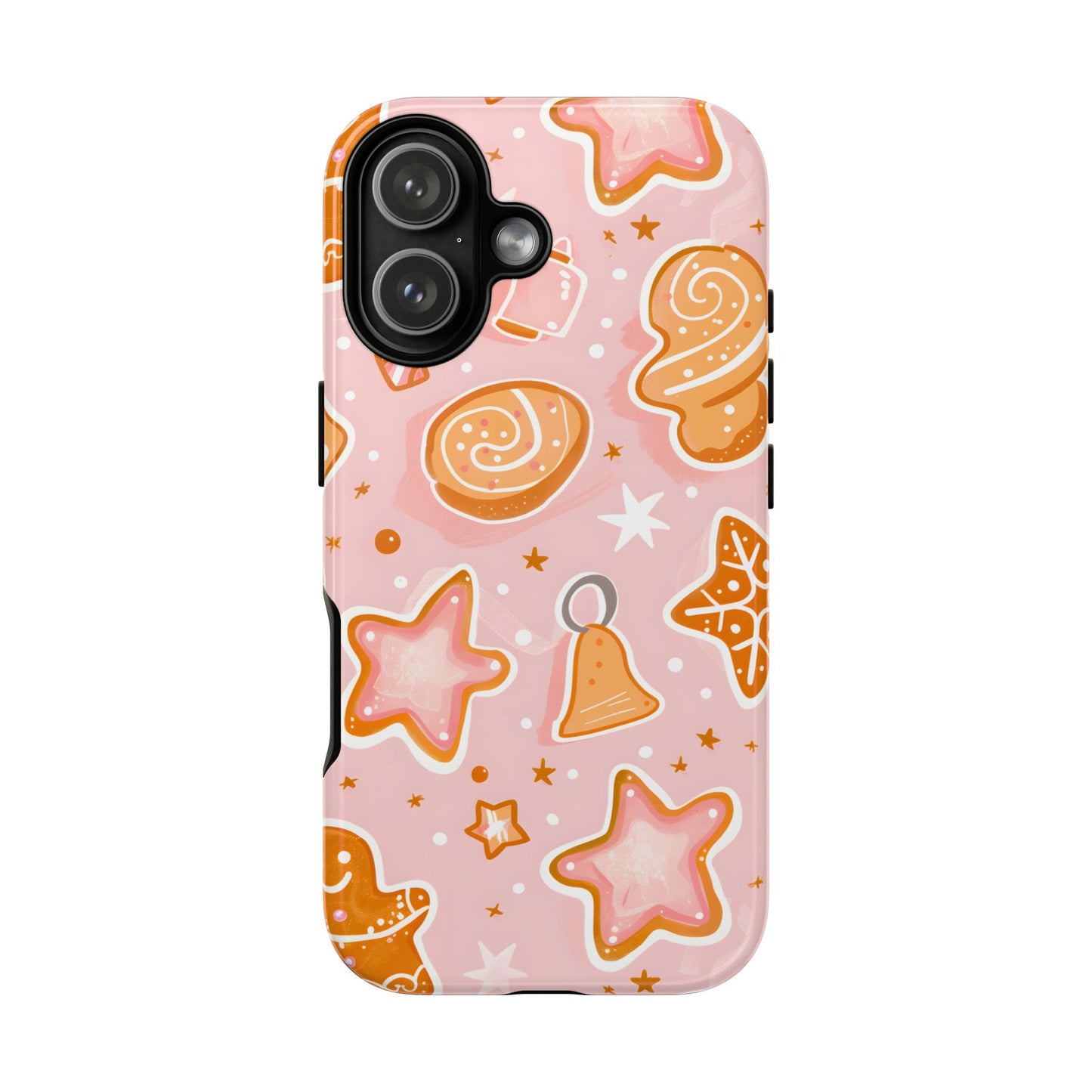Gingerbread Sweet Stars – Tough Glossy iPhone Case