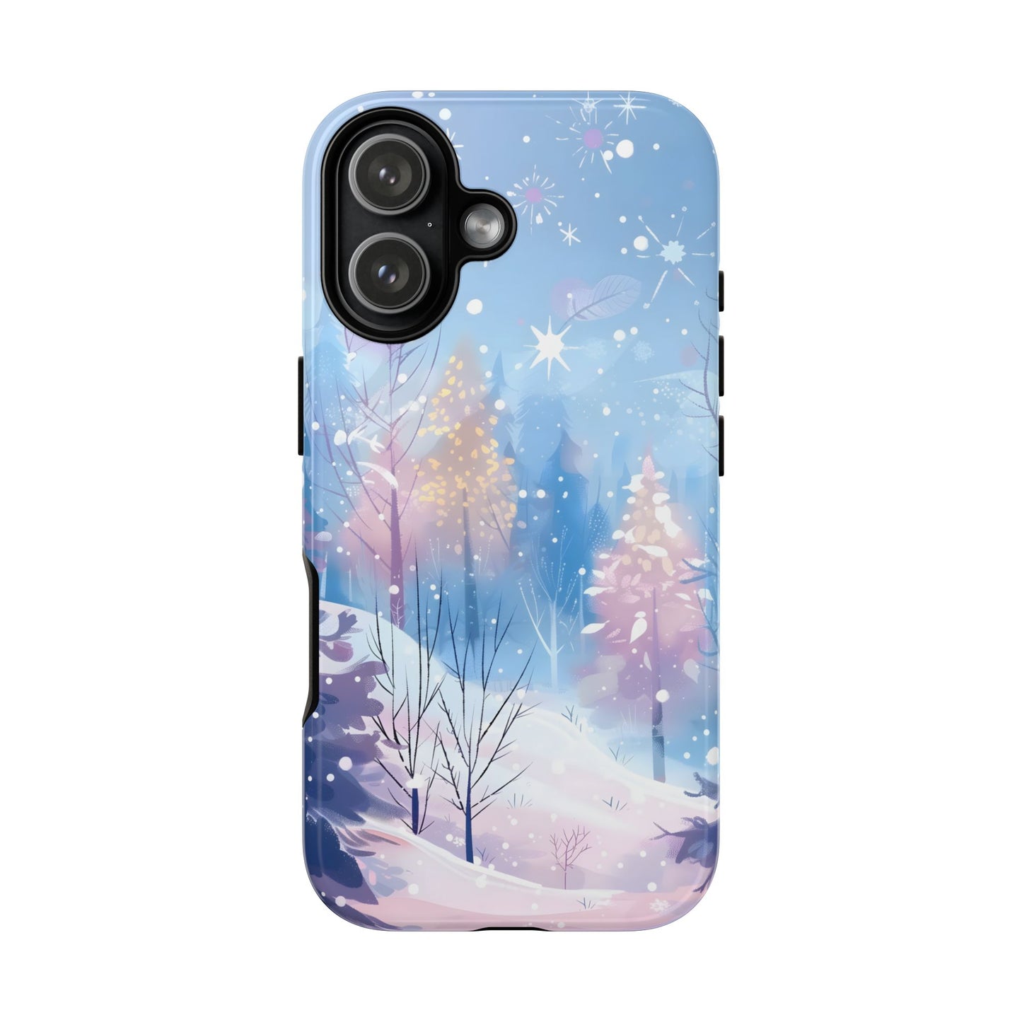 Frosted Winter Forest – Tough Glossy iPhone Case