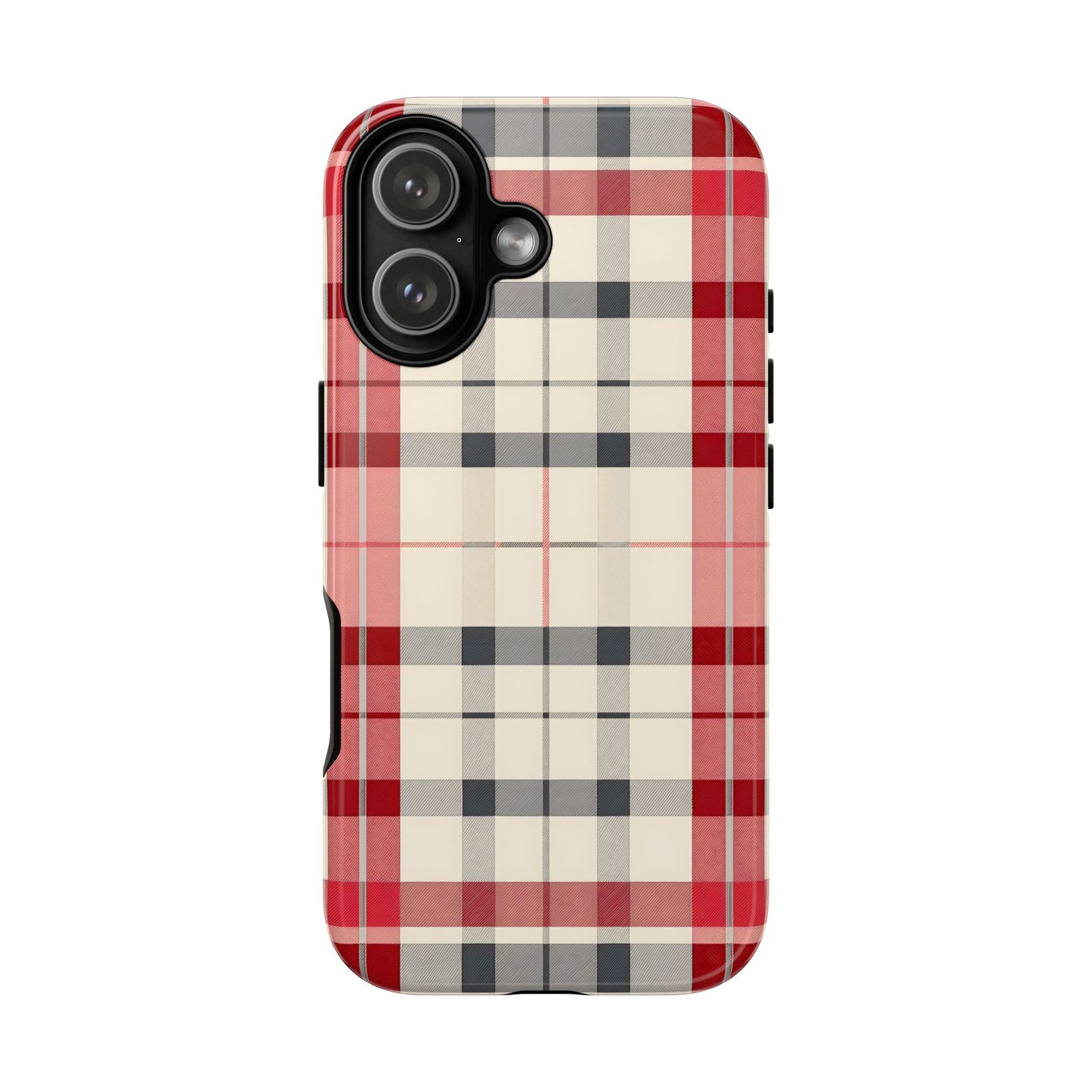 Winter Tartan Classic – Tough Glossy iPhone Case